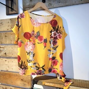 Floral Yellow Top